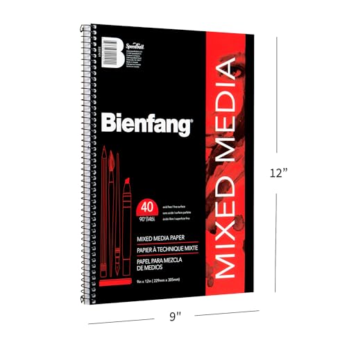 Speedball Art Products Mixed Media Paper Pad, 9-Inch by 12-Inch, White