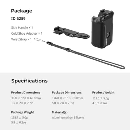 SmallRig Side Grip Handle for DJI Osmo Action 6-6259 - style: Grip