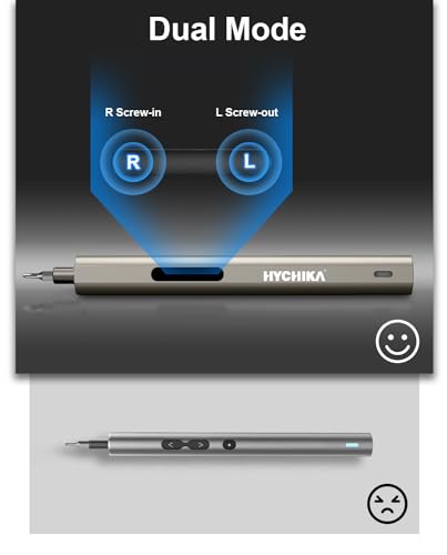 HYCHIKA Precision Screwdriver Set, Mini Electric Screwdriver 67-in-1 with 52 Magnetic Bits, 3 Torque Settings, LED Light & Rechargeable Repair Tool Kit for Computer Phone Camera