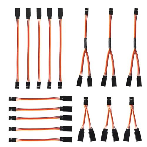 10pcs Servo Extension Cable & 6pcs Y Harness Splitter - style: Style 2