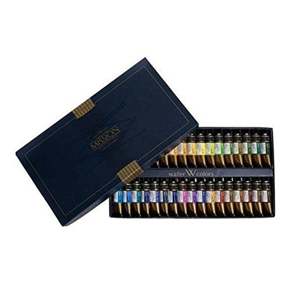 Mijello Mission Gold Water Color Set, 34 Colors