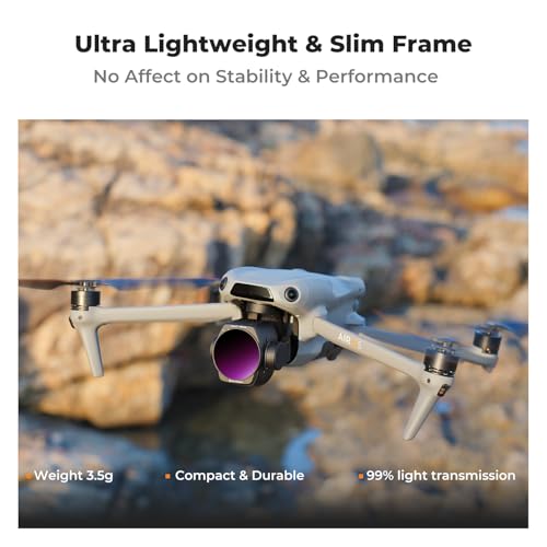 K&F CONCEPT 4Pack ND PL Filter Set Compatible with DJI Air 3S - style: ND8&PL+ND16&PL+ND32&PL+ND64&PL