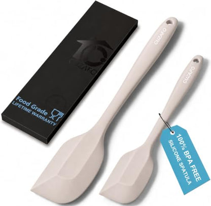 Silicone Spatula Turner Mixing Spatulas Set, Khaki - color: Khaki