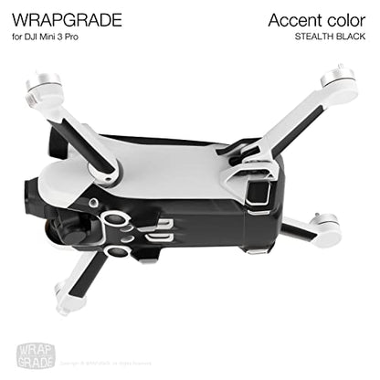 WRAPGRADE Skin Stickers Compatible with DJI Mini 3 Pro | Accent Color (Stealth Black) - color: Stealth Black