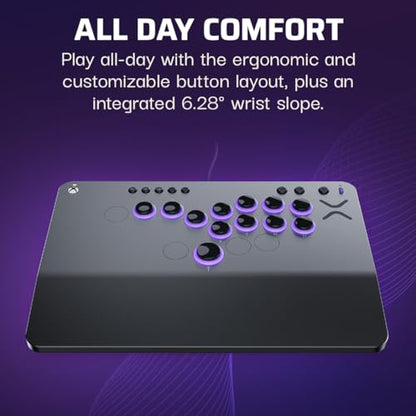 Turtle Beach Victrix Pro KO Leverless Esports All Button Fight Stick, Xbox - color: Gray