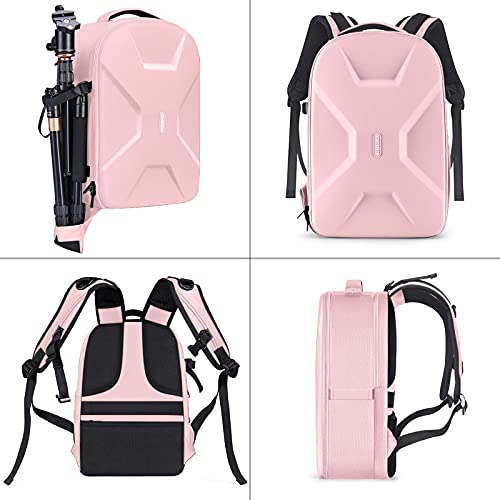 MOSISO Camera Backpack, DSLR/SLR/Mirrorless Photography Camera Bag - color: Pink