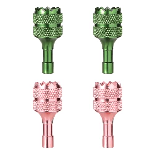 4pcs Drone Control Sticks for DJI Mini 3 Pro DJI RC Smart Controller - color: Green,pink