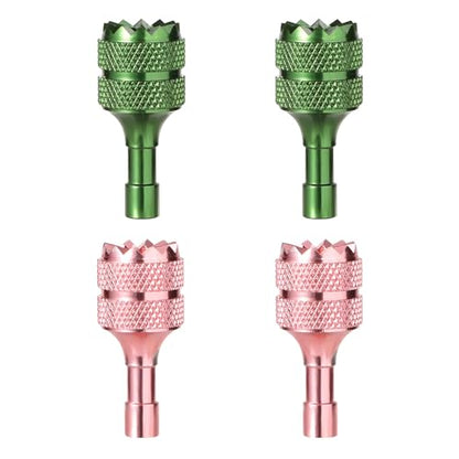 4pcs Drone Control Sticks for DJI Mini 3 Pro DJI RC Smart Controller - color: Green,pink
