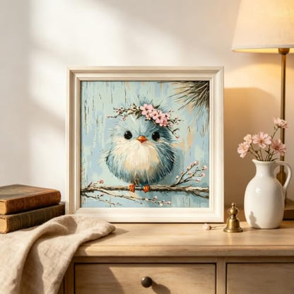 BYGFHLYW Bird Cherry Blossom Paint by Numbers Kit for Adults Canvas - color: PB505-1