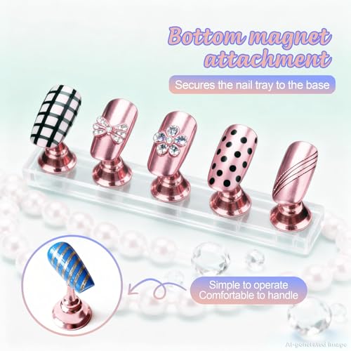 Artdone Nail Art Pens And Brushes Set With Liner Paint Dotting Tools - color: Black Set with Stands