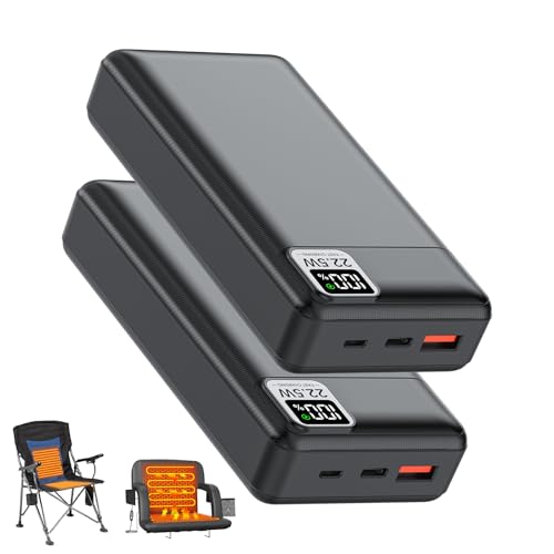 2PCS 5V 2A/3A 20000mAh Battery Pack PD20W Fast Charge Power Bank - size: 20000mAh-2PCS