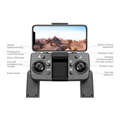 ikaufen S116 Drone with Camera for Adults GPS RC Drone With 4K HD Dual Camera WiFi FPV Foldable Quadcopter Aircraft +1 Battery - size: S116 Dual Camera No Screen Control + 1 Battery