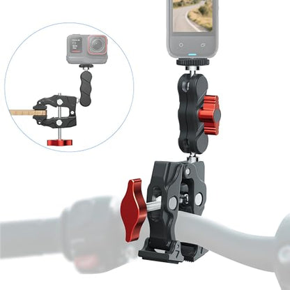 Clamp Camera Mount for Insta360 X6 X5 LUNA Ultra Pocket 4 Pro Accessories