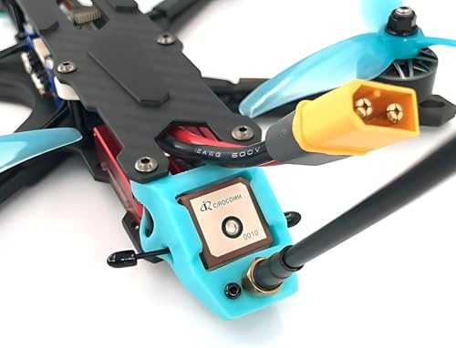 AERO SELFIE FK-A3 GPS Compass Module with Upgraded 10th Generation Chip Compatible with FPV Fixed Wing Drones Supports GPS, GLONASS, BeiDou, Galileo, 32 Satellites