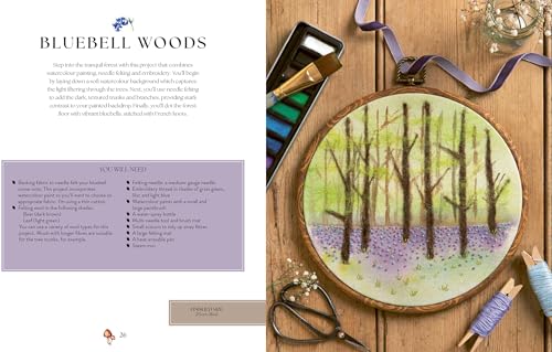Needle Felting Art: 12 mixed-media woodland projects to paint and sew