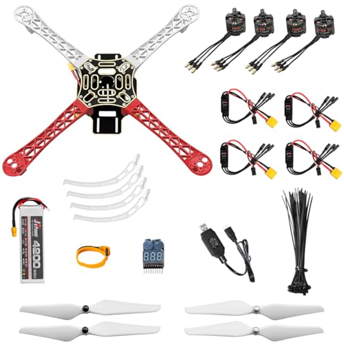 HAWK’S WORK F450 DIY Drone Kit, Open Source DIY 450mm Quadcopter Set (C) - size: C