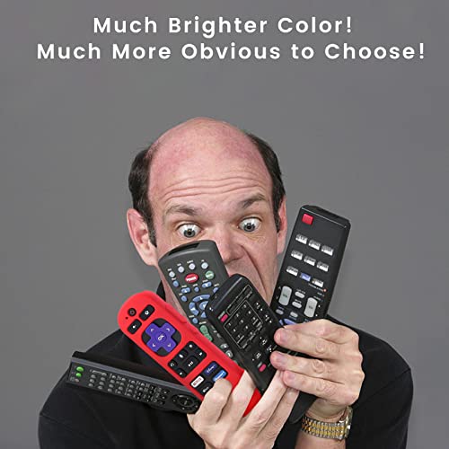 Red Remote Cover for Roku Voice Remote (Official) RCA1R, RC-GZ1 Controller - color: Red