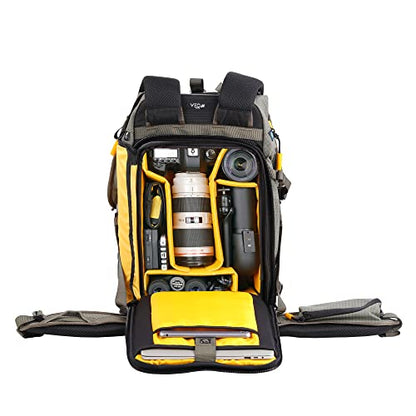 VANGUARD VEO Active 46 Camera Backpack, Khaki Green - color: Khaki Green, size: 46