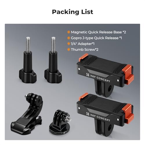 K&F CONCEPT 2 Pack Magnetic Adapter Mount for DJI Osmo Nano/Osmo Action 6 - size: 2Pack