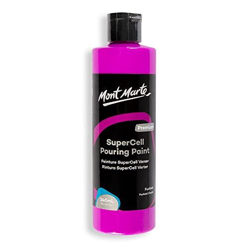 Mont Marte SuperCell Pouring Paint 240ml - Fuchsia - color: Fuchsia