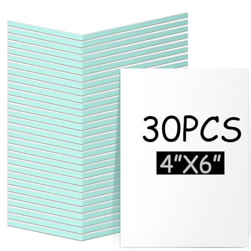 Frienda 30 Pcs 4" x 6" Rubber Linoleum Block for Printmaking, White Green - color: White Green