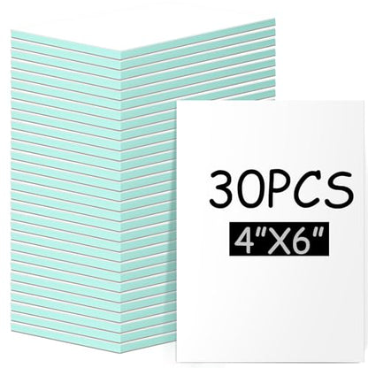 Frienda 30 Pcs 4" x 6" Rubber Linoleum Block for Printmaking, White Green - color: White Green