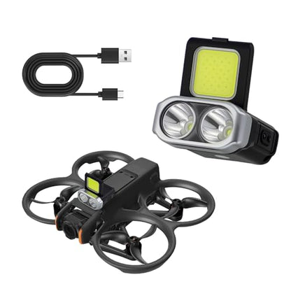 Sunliang Night Flight Dual searchlights for Long-Distance Search and Illumination, Indicator Light Suitable for DJI Avata/Avata2