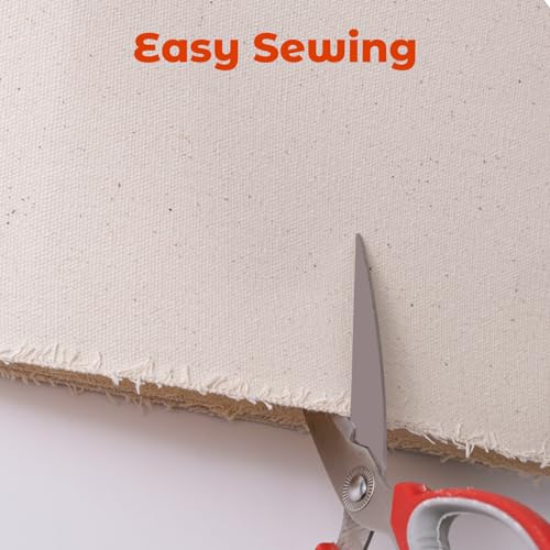 3 Yards Natural Cotton Canvas Duck Fabric for Arts & Crafts, Backings, Covers, 60 Inches Wide, 7 oz,