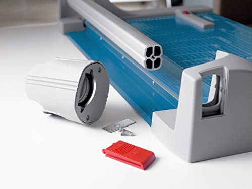 Dahle 440 Premium Rotary Trimmer, 14" Cut Length, 30 Sheet Capacity, Self-Sharpening, Automatic Clamp, German Engineered Paper Cutter - size: 14" Cut Length