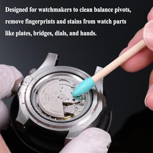 Watch Cleaning Putty Kit with Watchmaking Cleaning Putty Watch Cleaner Clay, Willow Sticks and 18CM Cleaning Cloth, for Wristwatch Wheel Pivot and Repair Tool - size: 13 in 1