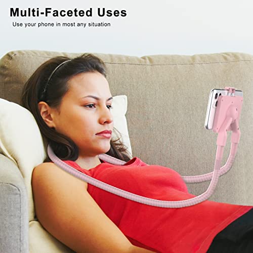 B-Land Cell Phone Holder, Universal Lazy Bracket DIY Mobile Phone Stand - color: Pink