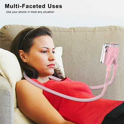 B-Land Cell Phone Holder, Universal Lazy Bracket DIY Mobile Phone Stand - color: Pink