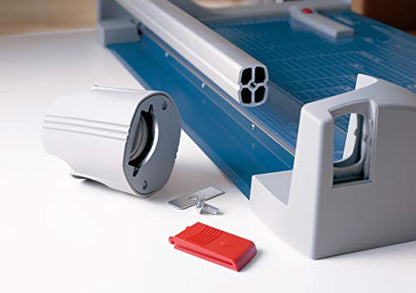 Dahle 446 Premium Rotary Trimmer, 36" Cut Length, 25 Sheet Capacity, Self-Sharpening, Automatic Clamp, German Engineered Paper Cutter - size: 36" Cut Length