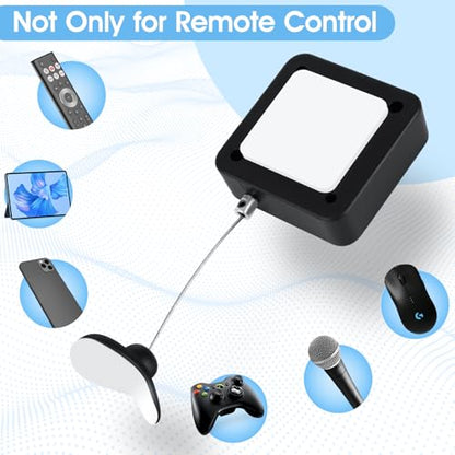 12 PCS Retractable Remote Control Tether 6.6ft/2m Remote Leash Remote Rescue for TV Remotes Game Controllers and Tablets Remote Control Security for Home Showroom Hotel - size: 6.6FT-12PCS