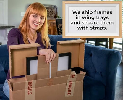 14x22 Shadow Box Frame Black Wood | with a 3/4" Usable Display Depth | Includes a Black Real Suede Texture Acid-Free Backing Board, UV Resistant Acrylic, and Hanging Hardware