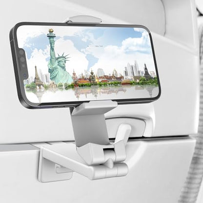 Perilogics Airplane Phone Holder Mount, Plane Travel Essentials - color: Blue / White