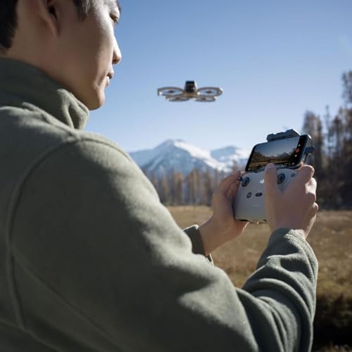 DJI Flip Drone(RC-N3)with 128GB MicroSD Card, Propeller Guard, Strobe Light