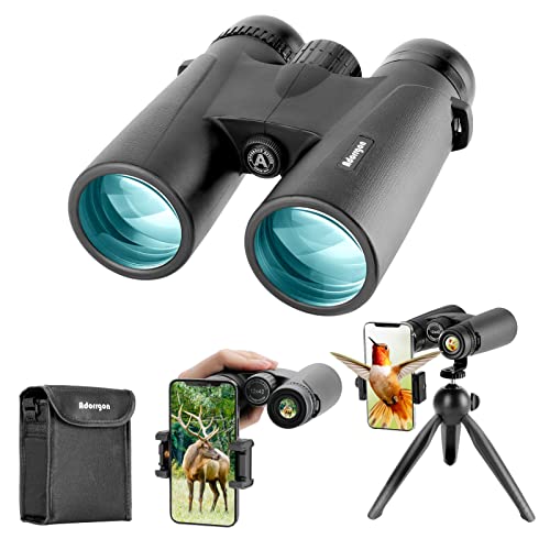 Adorrgon 12x42 High Powered Binoculars for Adults, Phone Adapter and Tripod - size: 12x42