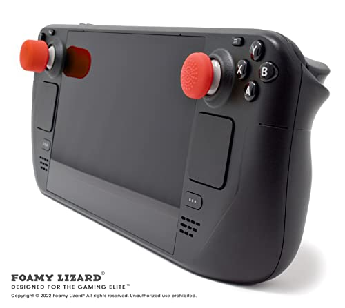 Foamy Lizard AceShot Raised Thumb Grips for Xbox One & Steamdeck, Red - color: Red