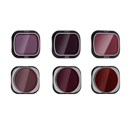 Aries ND Filters Set for DJI Mavic 2 pro, 6 Pack-(CPL, UV, ND4, ND8, ND16, ND32)