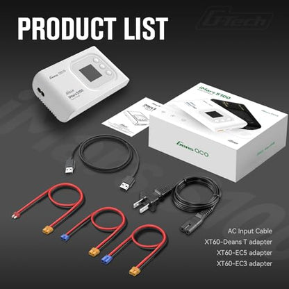 Gens ace Imars S100 G-Tech Series 100W 10A Lipo Battery Charger (White)