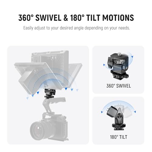 NEEWER Camera Monitor Mount with Cold Shoe, MA002 - style: MA002 w/Cold Shoe