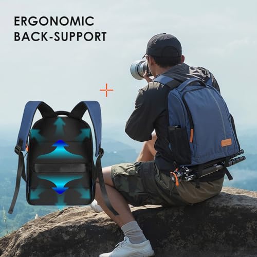 TARION Camera Backpack for Photographers Compact 15L, TB04 Blue - color: Blue