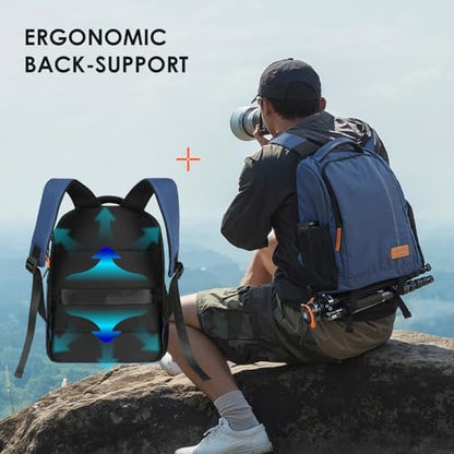 TARION Camera Backpack for Photographers Compact 15L, TB04 Blue - color: Blue