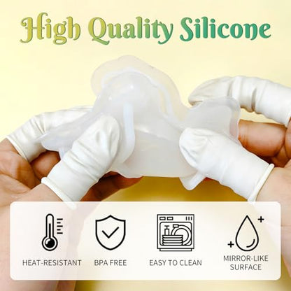 3Pcs 3D Reptile Silicone Molds - DIY Lizard Frog Turtle Resin Casting Mold - color: Frog Lizard Turtle Mold Set