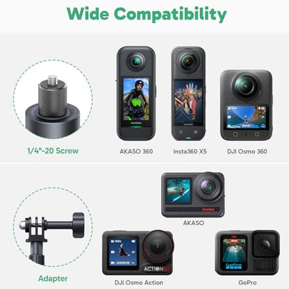 AKASO 47.2"/120cm Invisible Selfie Stick Tripod for 360 Action Camera