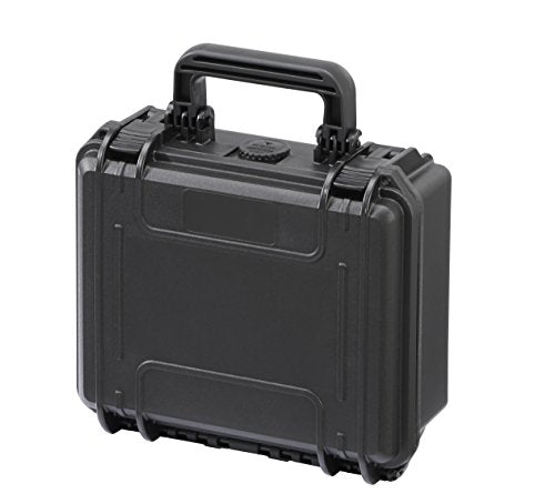 MyCaseBuilder Doro 0907-4 Heavy-Duty Waterproof Hard Case, for Electronics, Cameras, Drones, Guns, Optics - No Foam, 9x7x4 Inch, Black