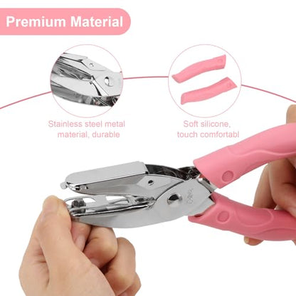 Rongon 1/4in Star Shaped Hole Puncher, 2PCS Single Paper Punch - size: 2 Pcs Star Shaped