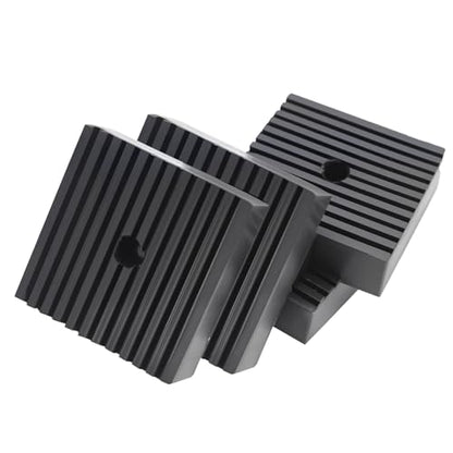Solid Shock Pad for Air Compressor Vibration Pad or Equipment Shock Absorbing, Air Compressor Rubber Mounts Solid Rubber Anti-Vibration Isolation Pad, Super Duty 4"X4"X1" 4-Pack