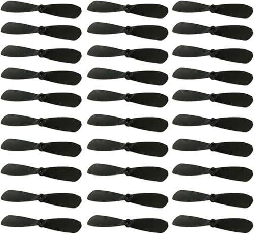 30 Mini Drone and RC Glider Propeller Blades, 1.8-inch Shaft, 0.03 mm Thickness, Lightweight Aircraft Replacement Parts – Compatible with Mini Drone Accessories